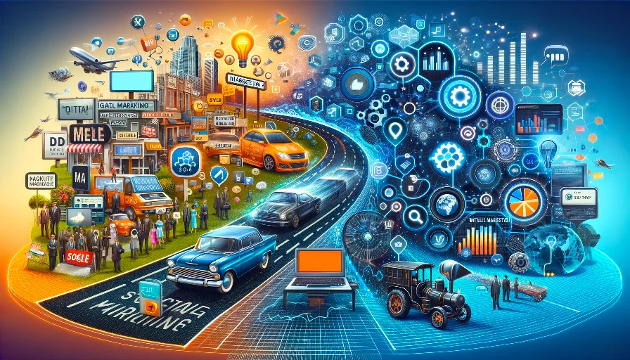 La convergence du marketing traditionnel et numérique.