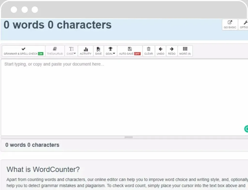 Word Count Checker