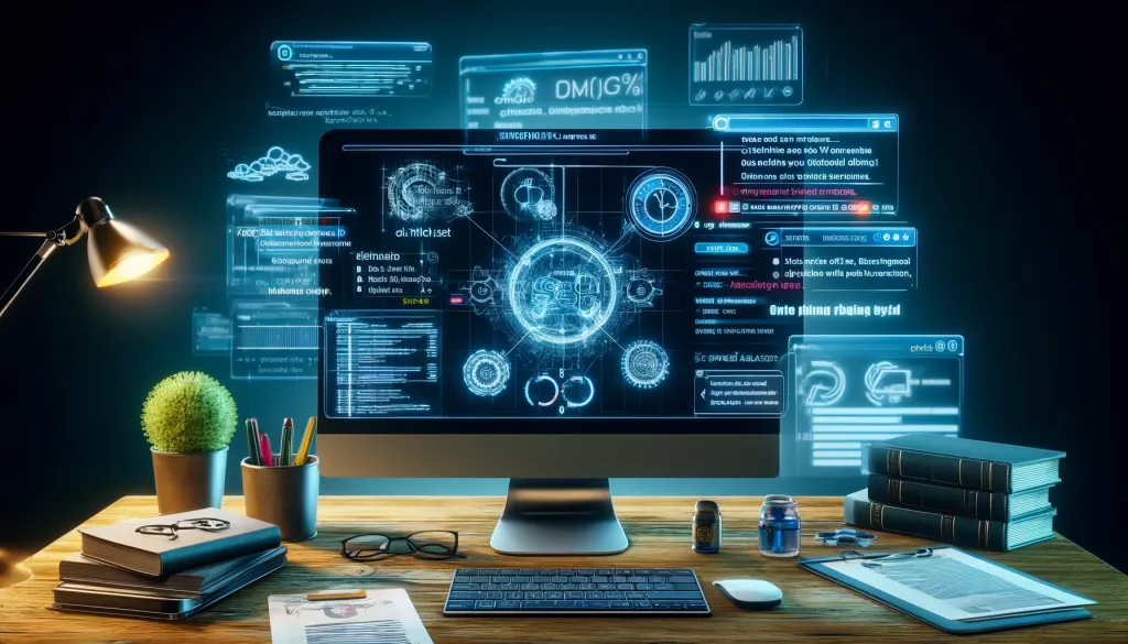 Espace de travail dédié au SEO technique, avec sitemaps et backlinks à l’écran