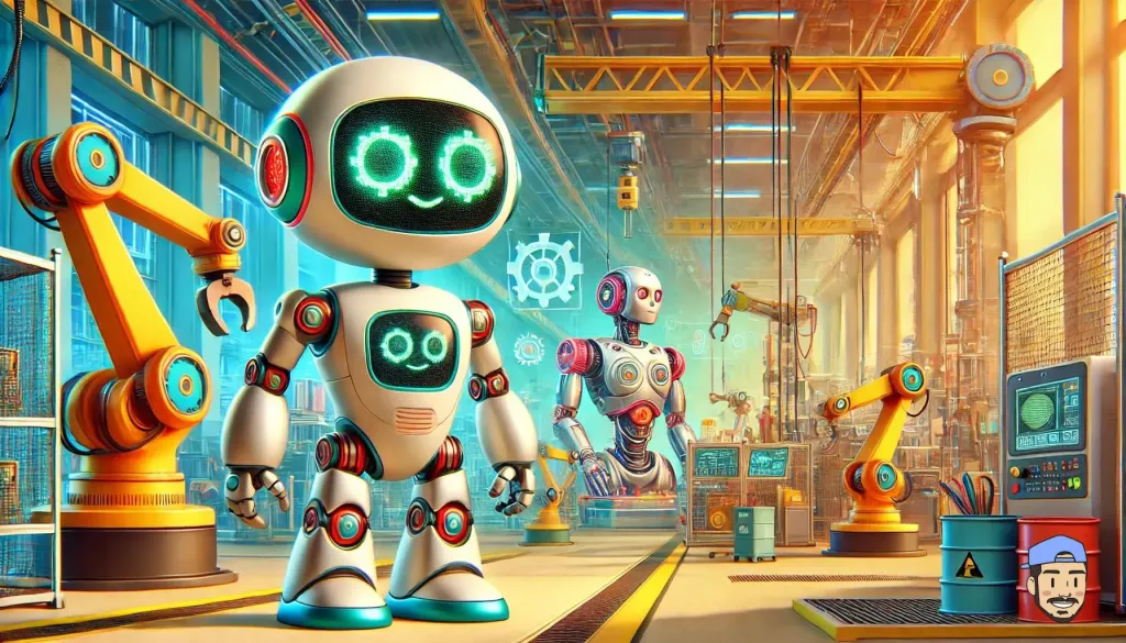 Robot et clone en construction