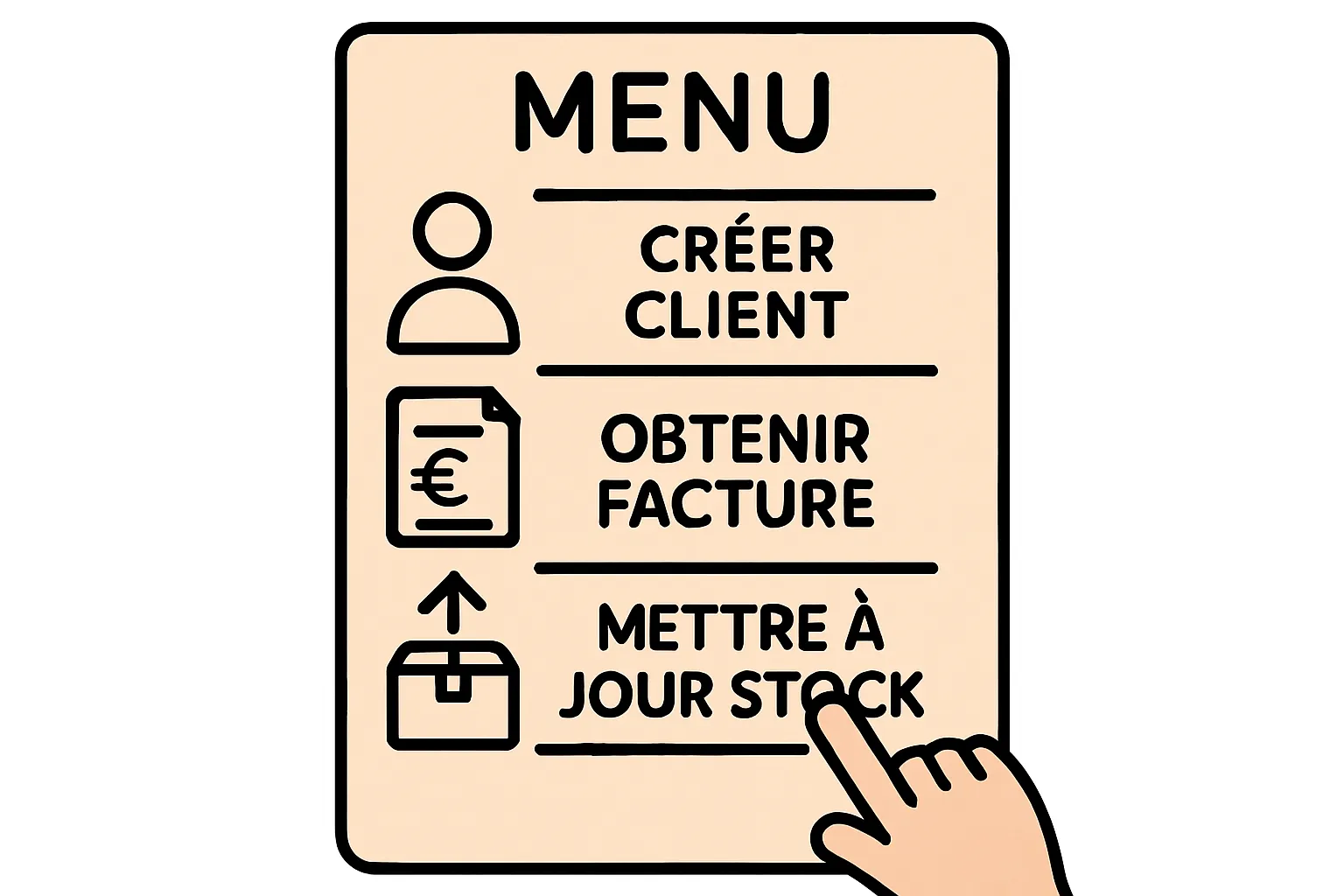 Analogie expliquant simplement ce qu'est une API avec l'image d'un menu de restaurant pour logiciels