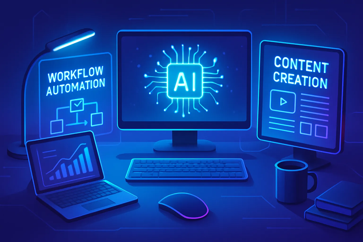 Interface ChatGPT montrant l'automatisation business et les workflows IA